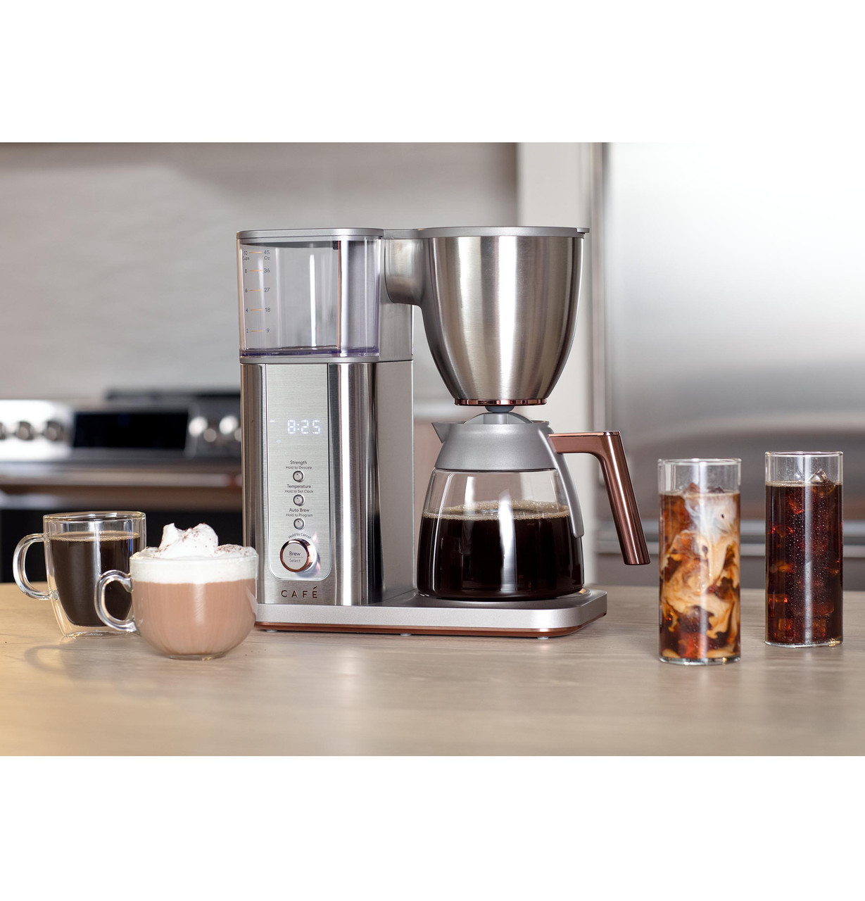 Café™ Specialty Drip Coffee Maker with Glass Carafe - C7CDABS3RD3 - Cafe  Appliances