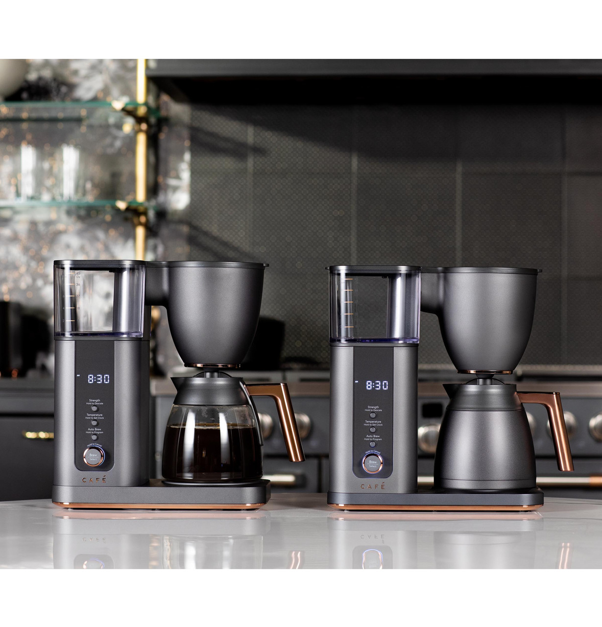 Café™ Specialty Drip Coffee Maker with Glass Carafe - C7CDABS4RW3 - Cafe  Appliances