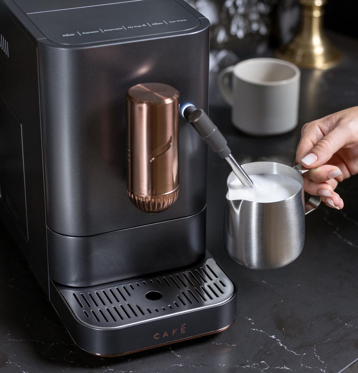 Café™ AFFETTO Automatic Espresso Machine + Frother - C7CEBBS3RD3 - Cafe  Appliances