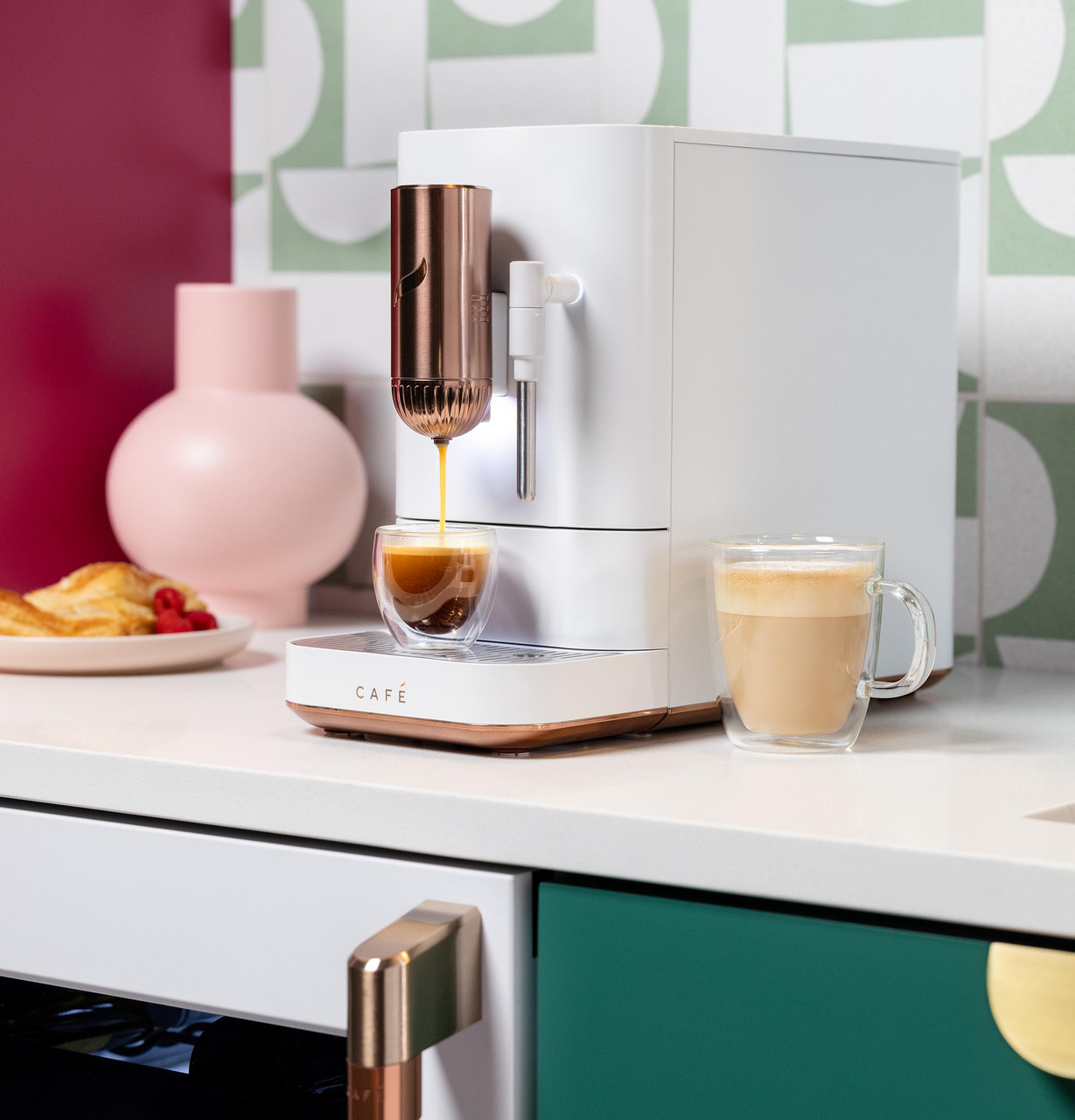 CAFÉ™ AFFETTO Automatic Espresso Machine + Frother - C7CEBBS4RW3