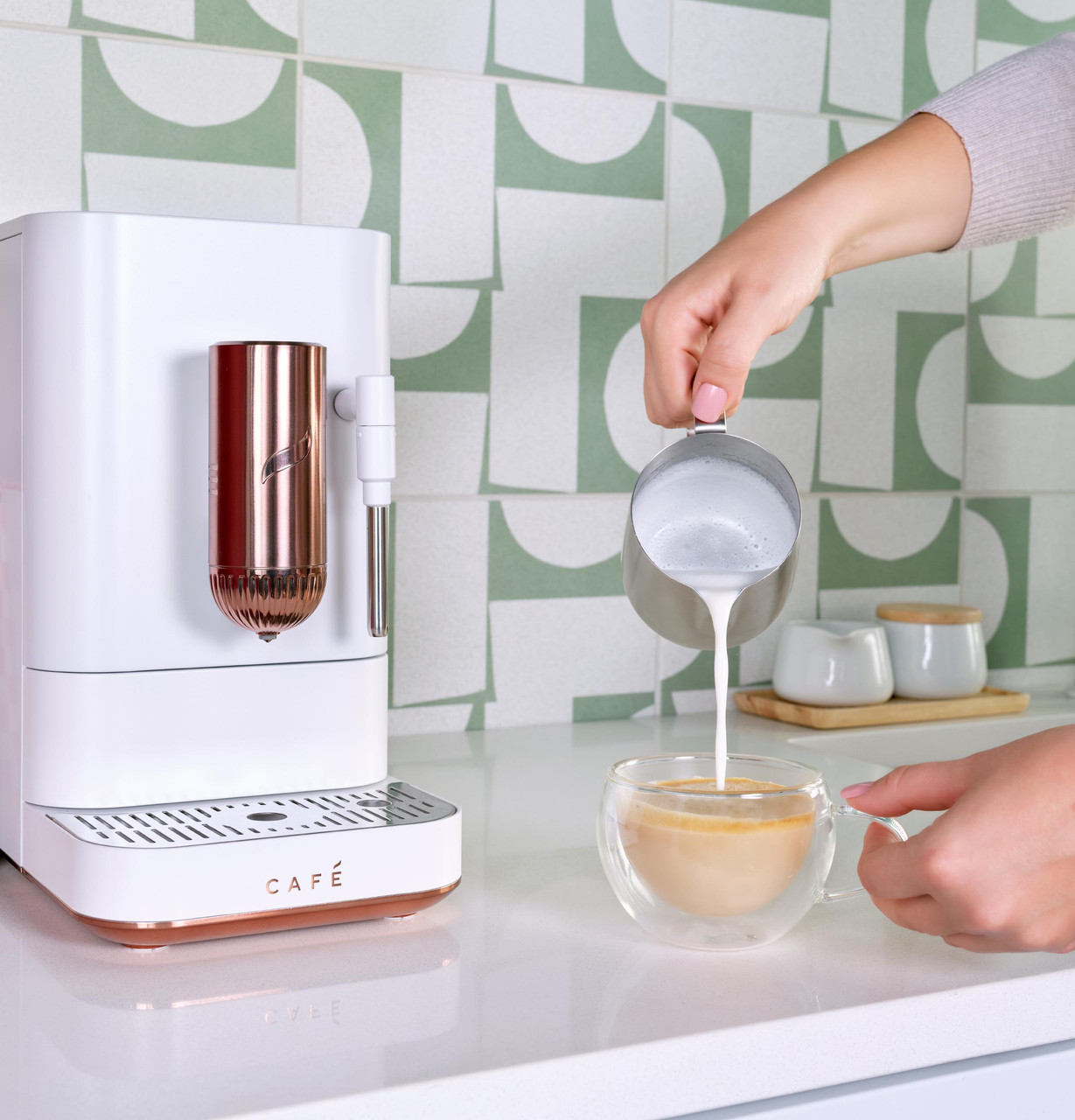 CAFÉ™ AFFETTO Automatic Espresso Machine + Frother - C7CEBBS4RW3