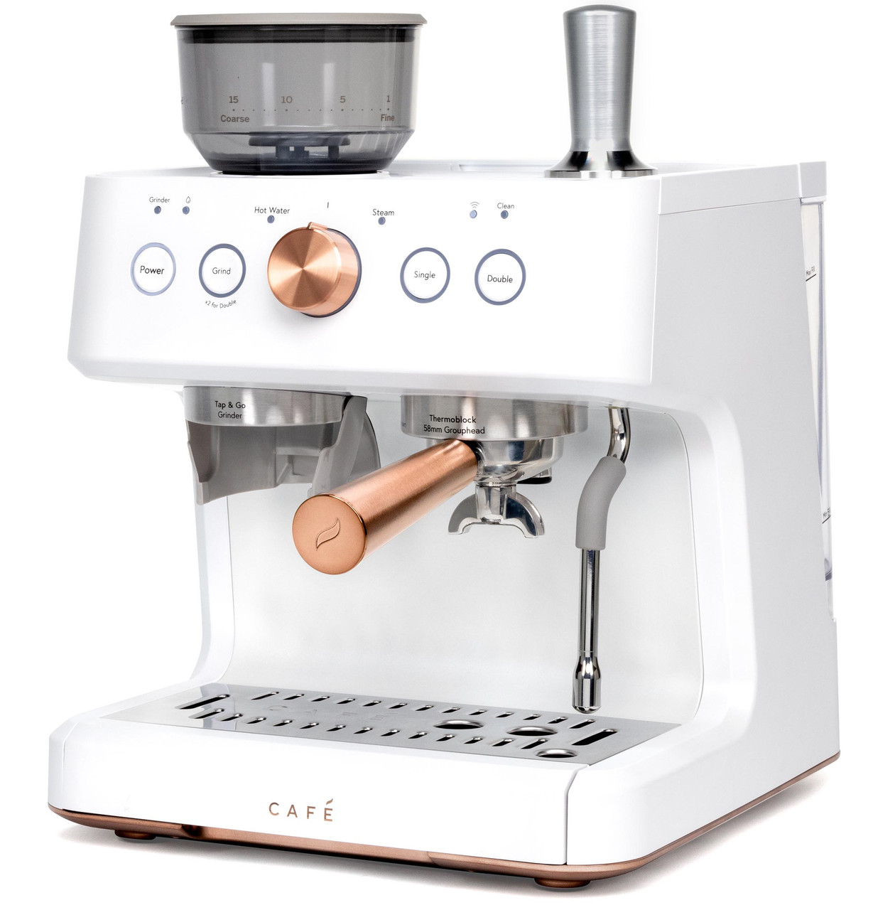 Café™ BELLISSIMO Semi Automatic Espresso Machine + Frother - C7CESAS4RW3 -  Cafe Appliances