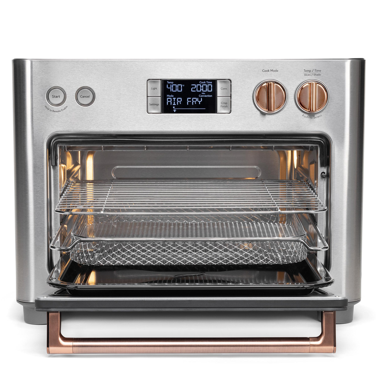 GE Cafe Couture Matte Black Air Fryer Toaster Oven + Reviews, Crate &  Barrel