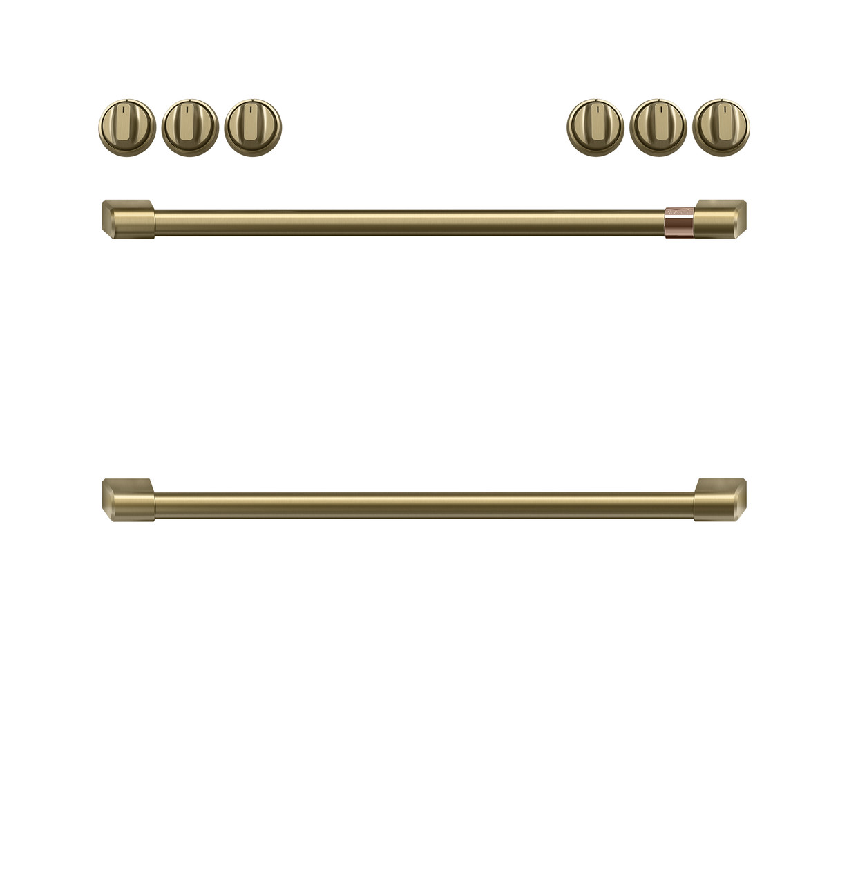 CAFÉ™ Handle Kit - Range Brushed Brass - CXFCGHKPMCG - Cafe Appliances
