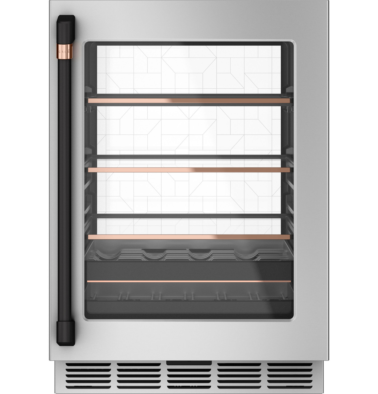 CAFÉ™ Undercounter Handle Kit - Flat Black - CXQW1H1PPFB - Cafe