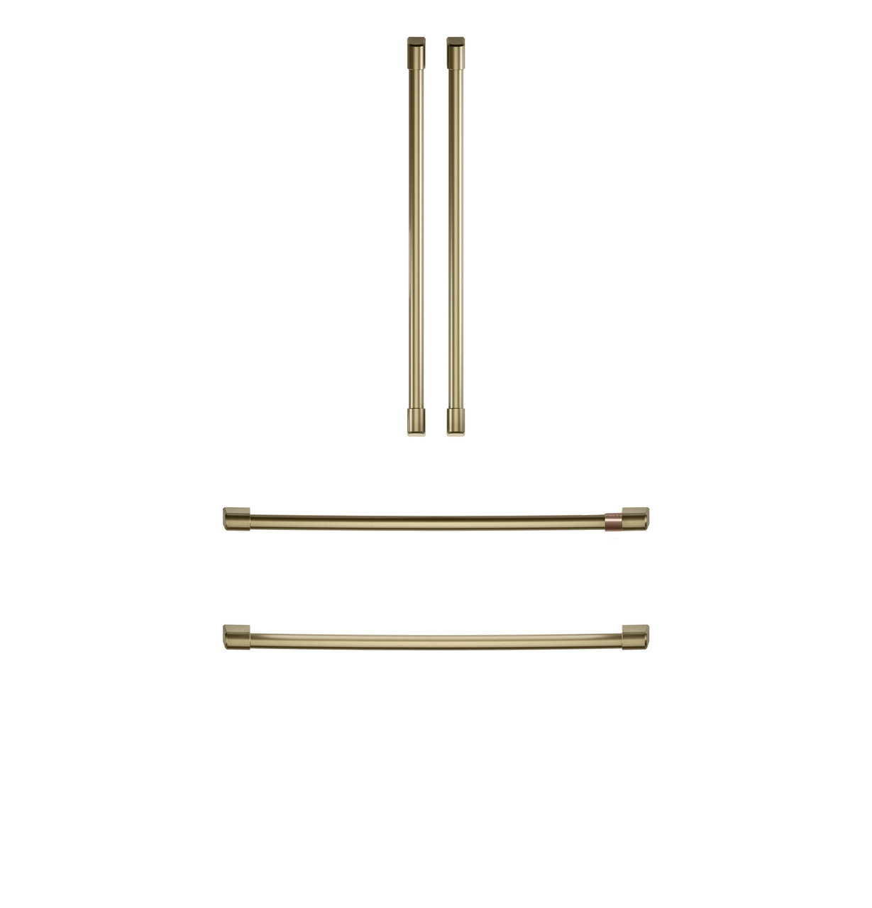 CAFÉ™ Refrigeration Handle Kit - Brushed Brass - CXQB4H4PNCG