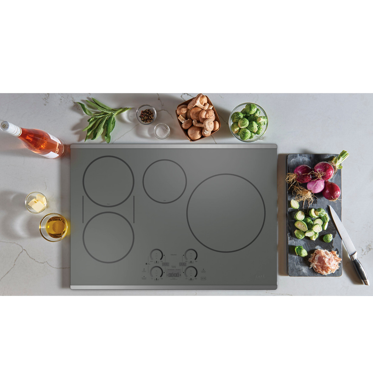 Café - ENERGY STAR 30" Built-In Touch Control Electric Induction Cooktop - Stainless Steel - Thumbnail 2