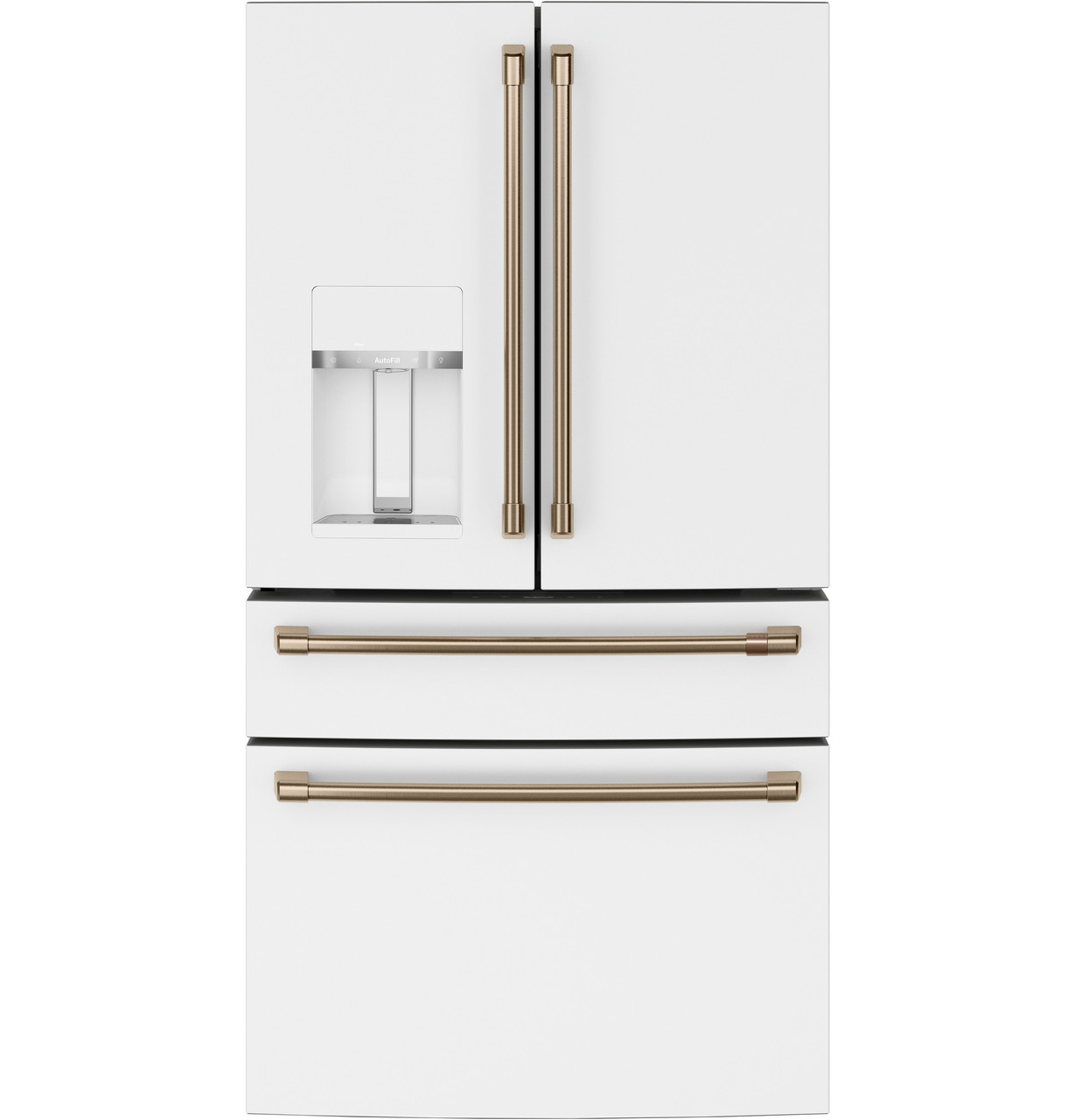 Café™ ENERGY STAR® 22.3 Cu. Ft. Smart Counter-Depth 4-Door French-Door  Refrigerator - CXE22DP4PW2 - Cafe Appliances