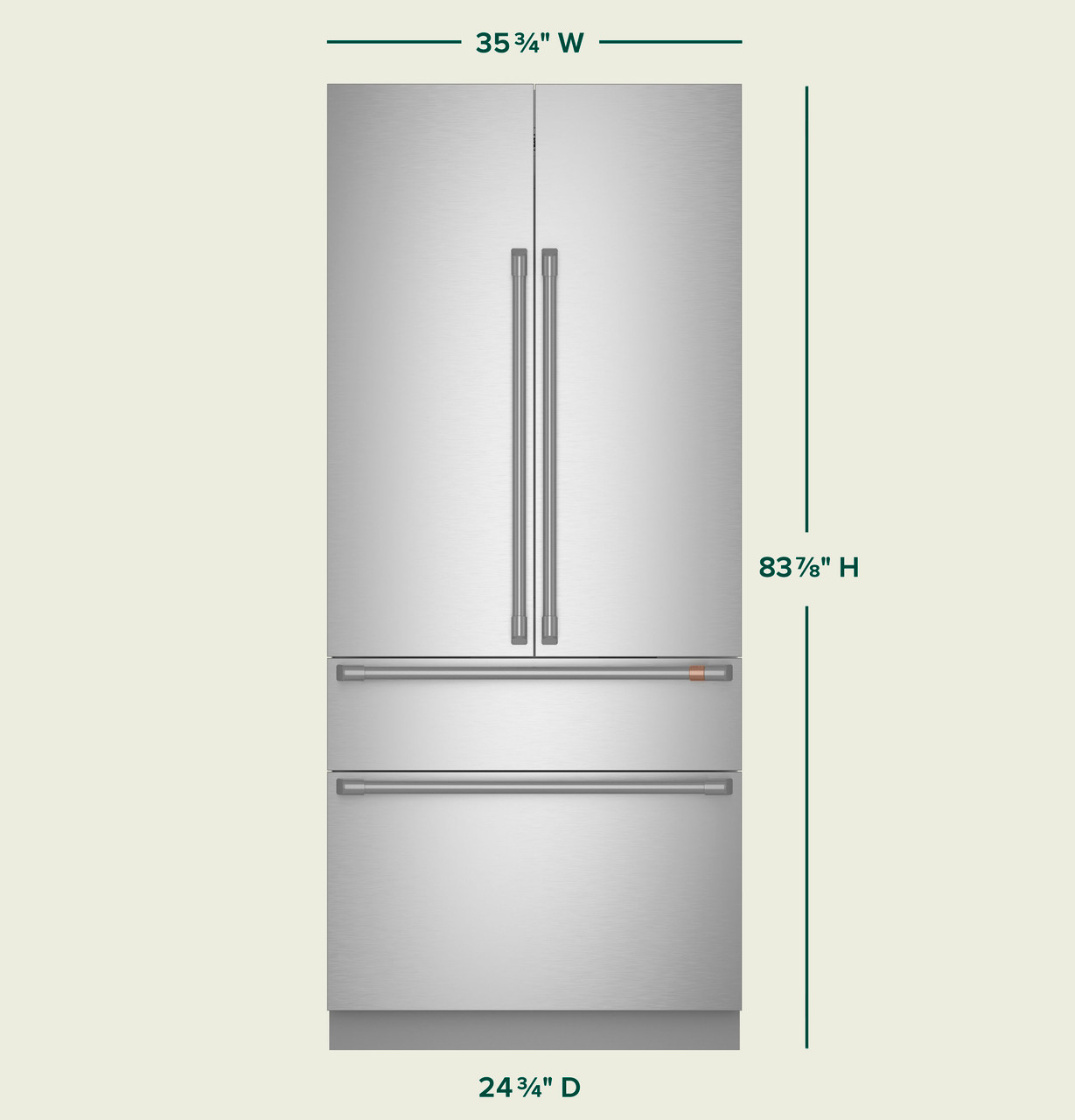 Counter Depth Refrigerator Dimensions - Size Guide