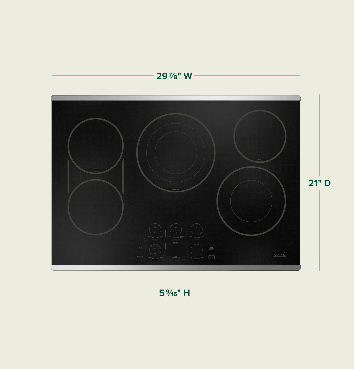 Café™ 30 Touch-Control Electric Cooktop - CEP90302TSS - Cafe