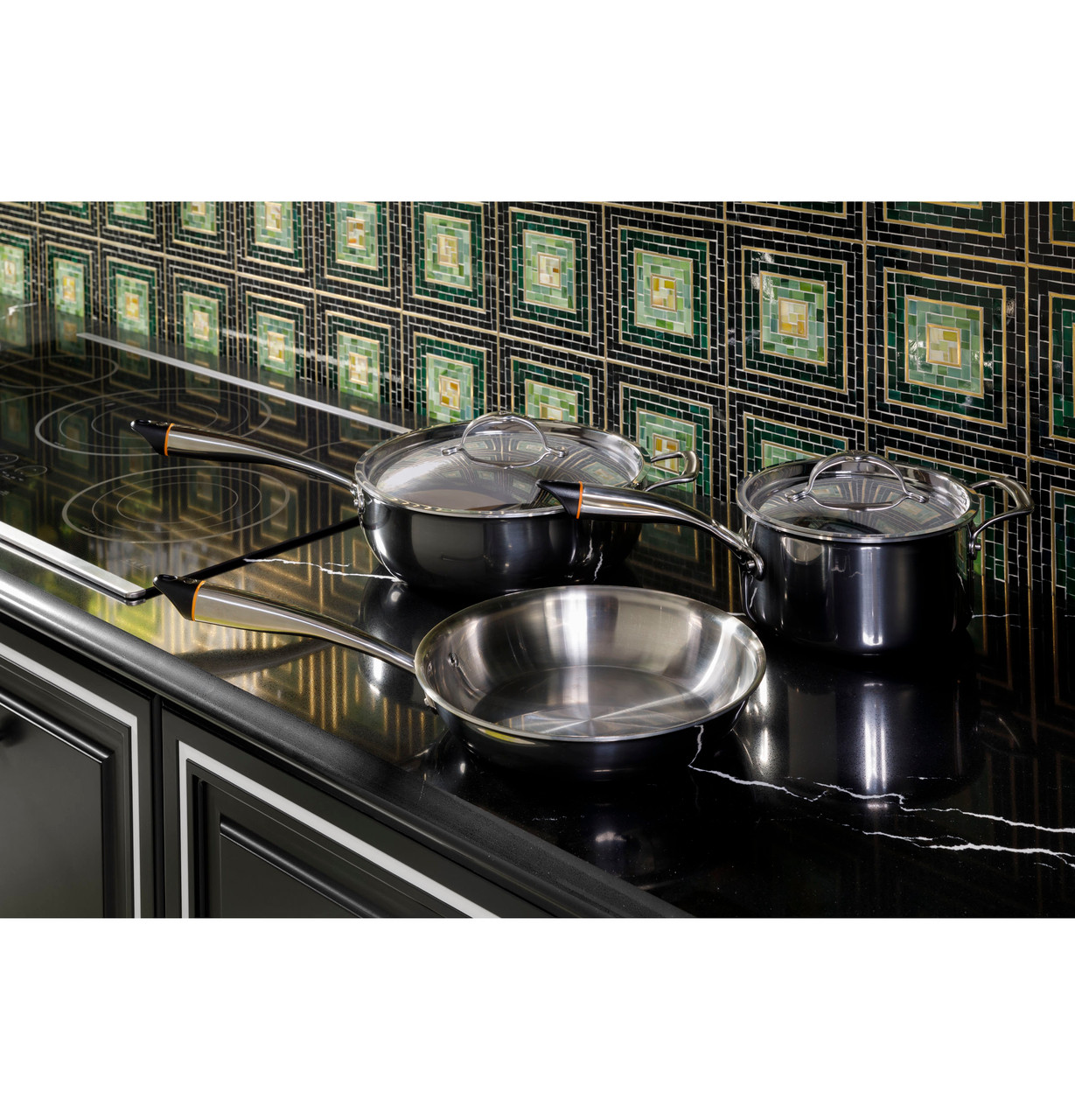 Cafe - CEP90361TBB - Café™ 36 Touch-Control Electric Cooktop-CEP90361TBB