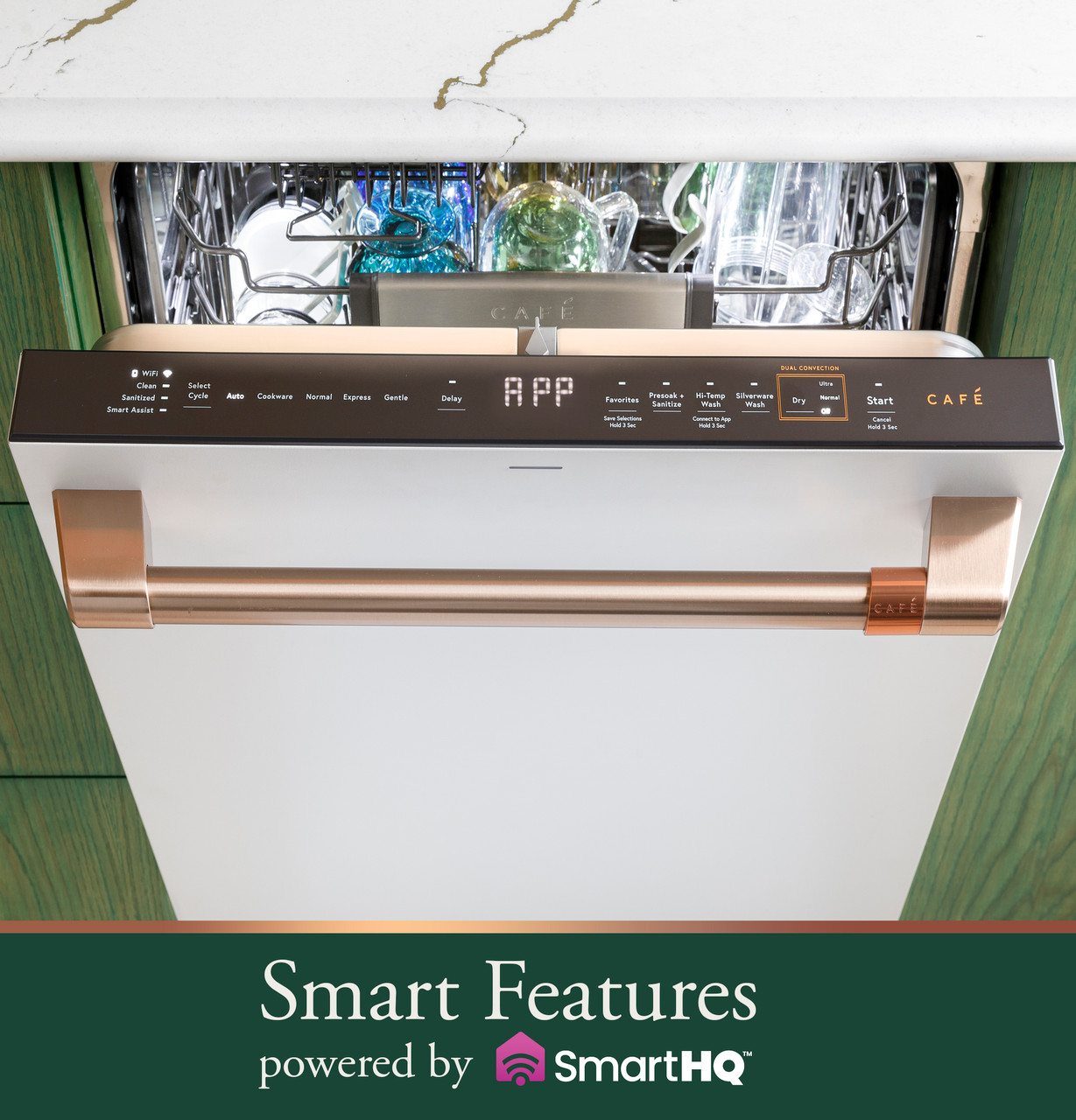 CAFÉ™ CustomFit ENERGY STAR Stainless Interior Smart Dishwasher