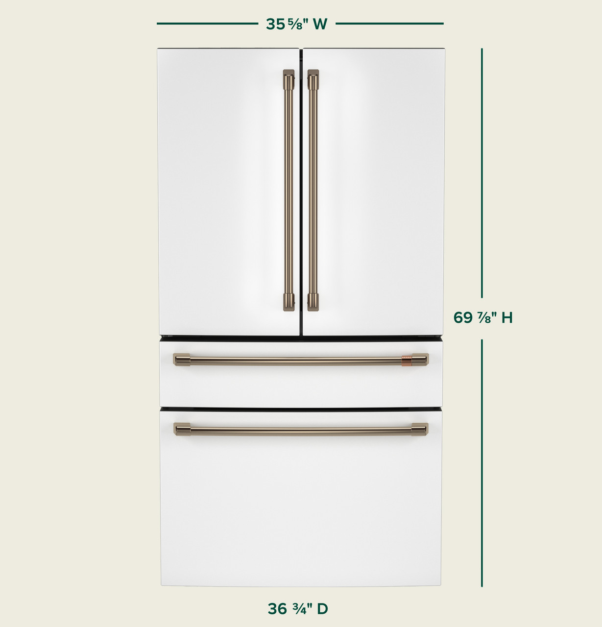 CAFÉ™ ENERGY STAR® 23.2 Cu. Ft. Smart Counter-Depth 4-Door French