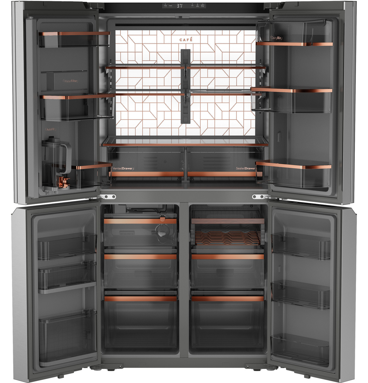 CAFÉ™ ENERGY STAR® 22.9 Cu. Ft. Smart Counter-Depth Quad-Door
