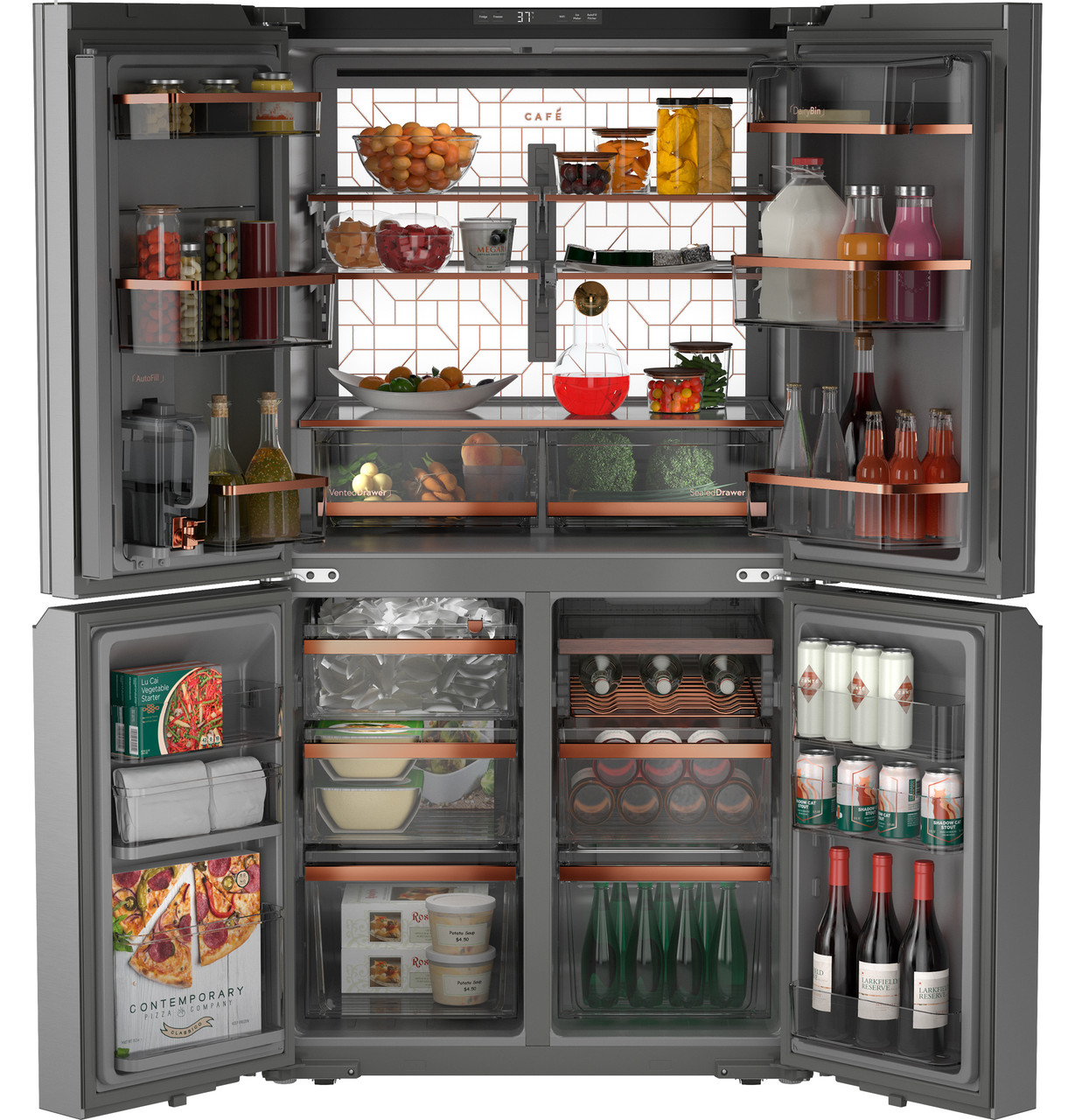 CAFÉ™ ENERGY STAR® 22.9 Cu. Ft. Smart Counter-Depth Quad-Door