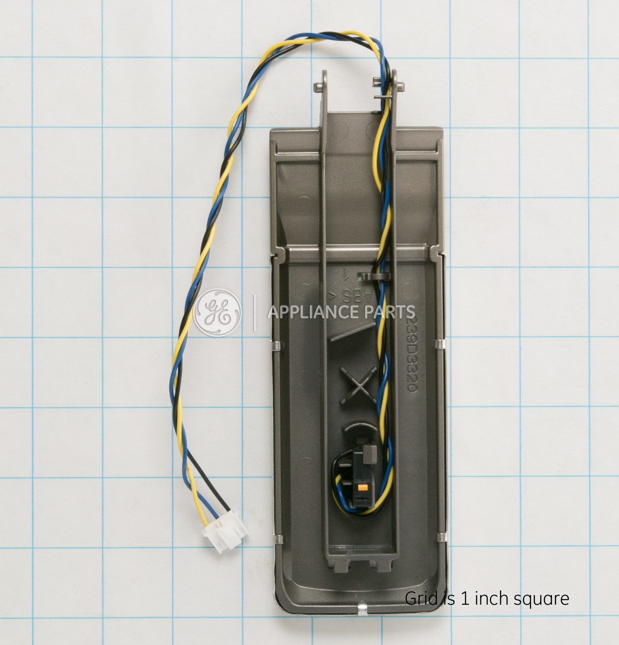 Refrigerator front switch paddle assembly - WR17X13165 - Cafe