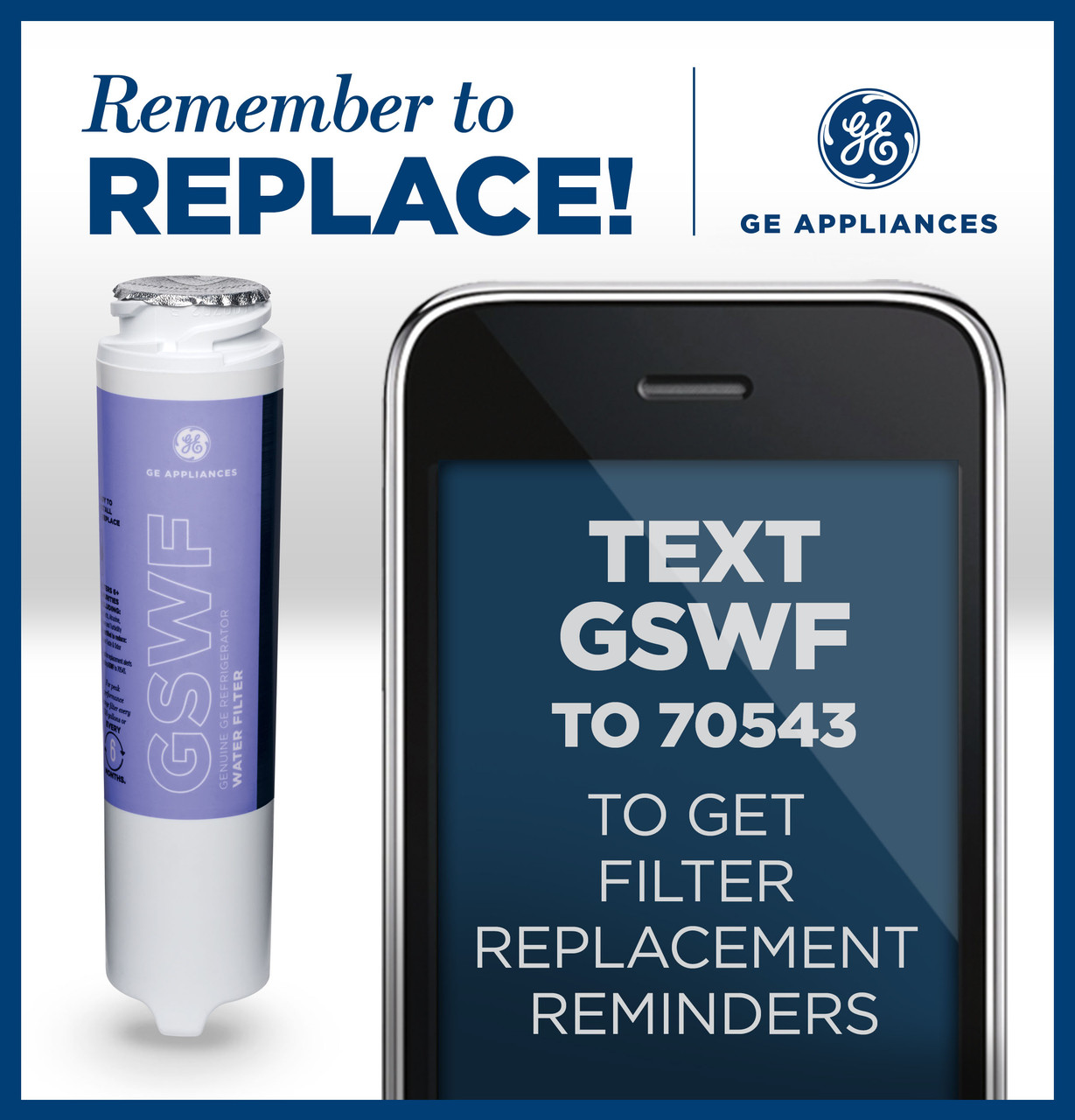GE® GSWF REFRIGERATOR WATER FILTER - GSWF - Cafe Appliances