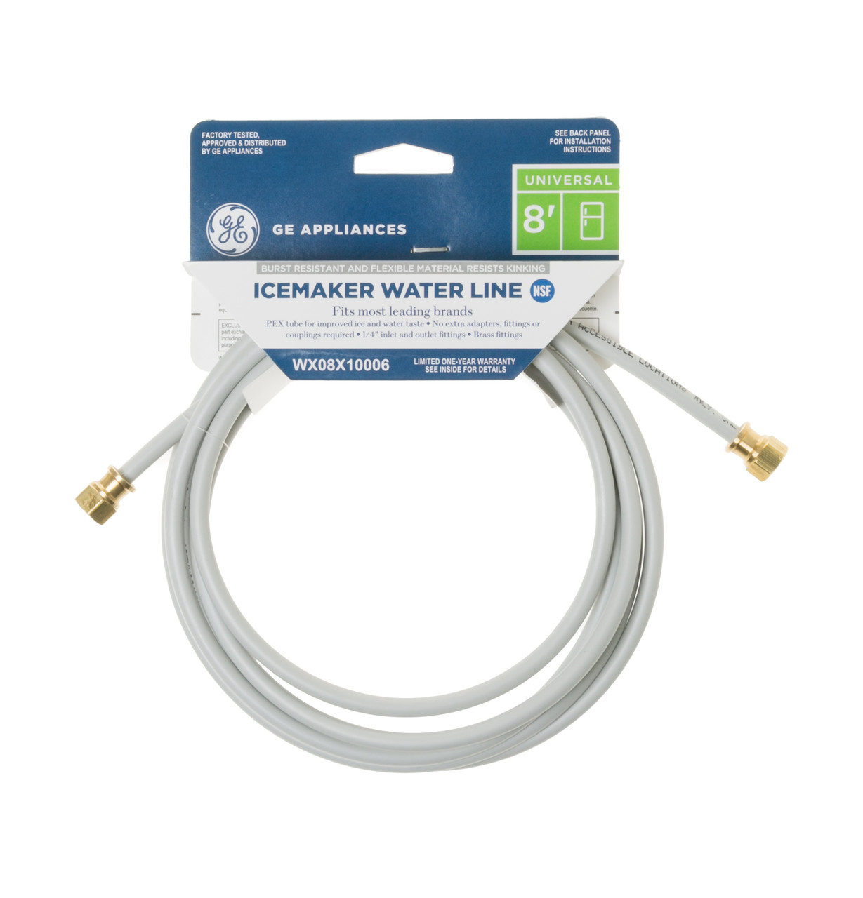 8' Universal Water Line for Icemaker and/or Dispenser