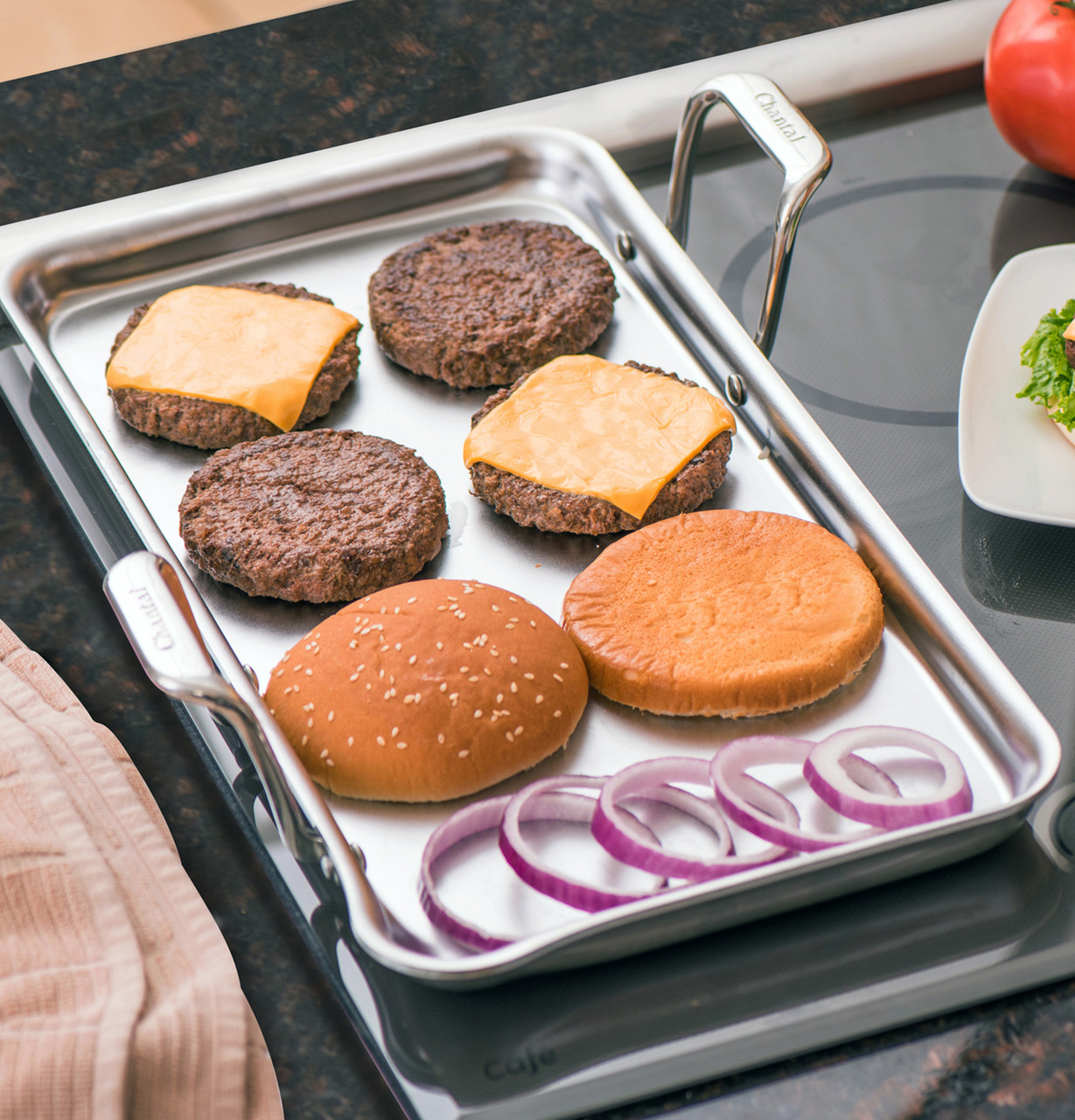 Chantal® Tri-ply Griddle with Stainless Steel Surface - WB32X32285
