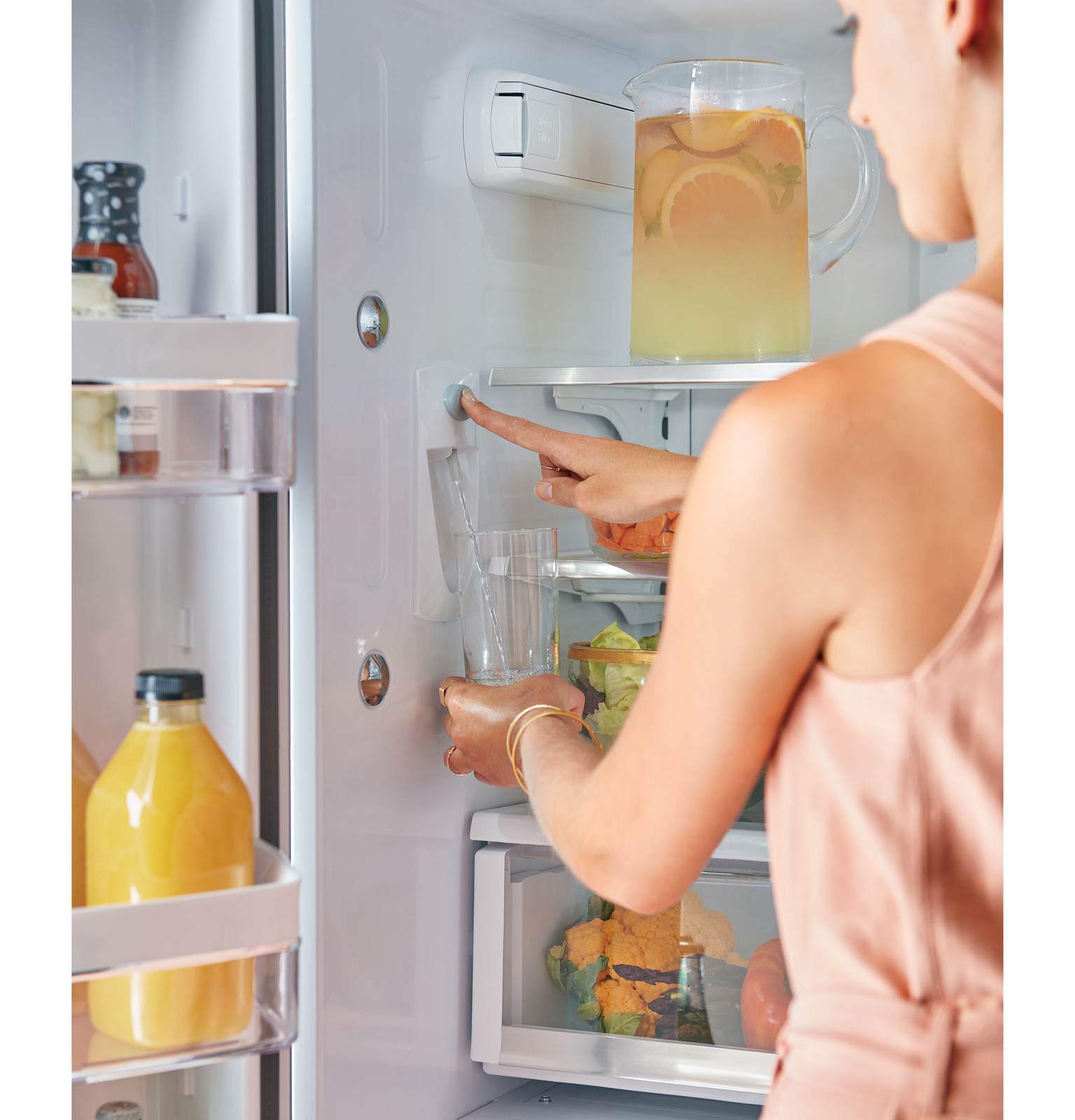 Cafe CWE23SP4MW2 23.1 cu. ft. Smart French Door Refrigerator in Matte White, Counter Depth and Fingerprint Resistant on Fridge.com