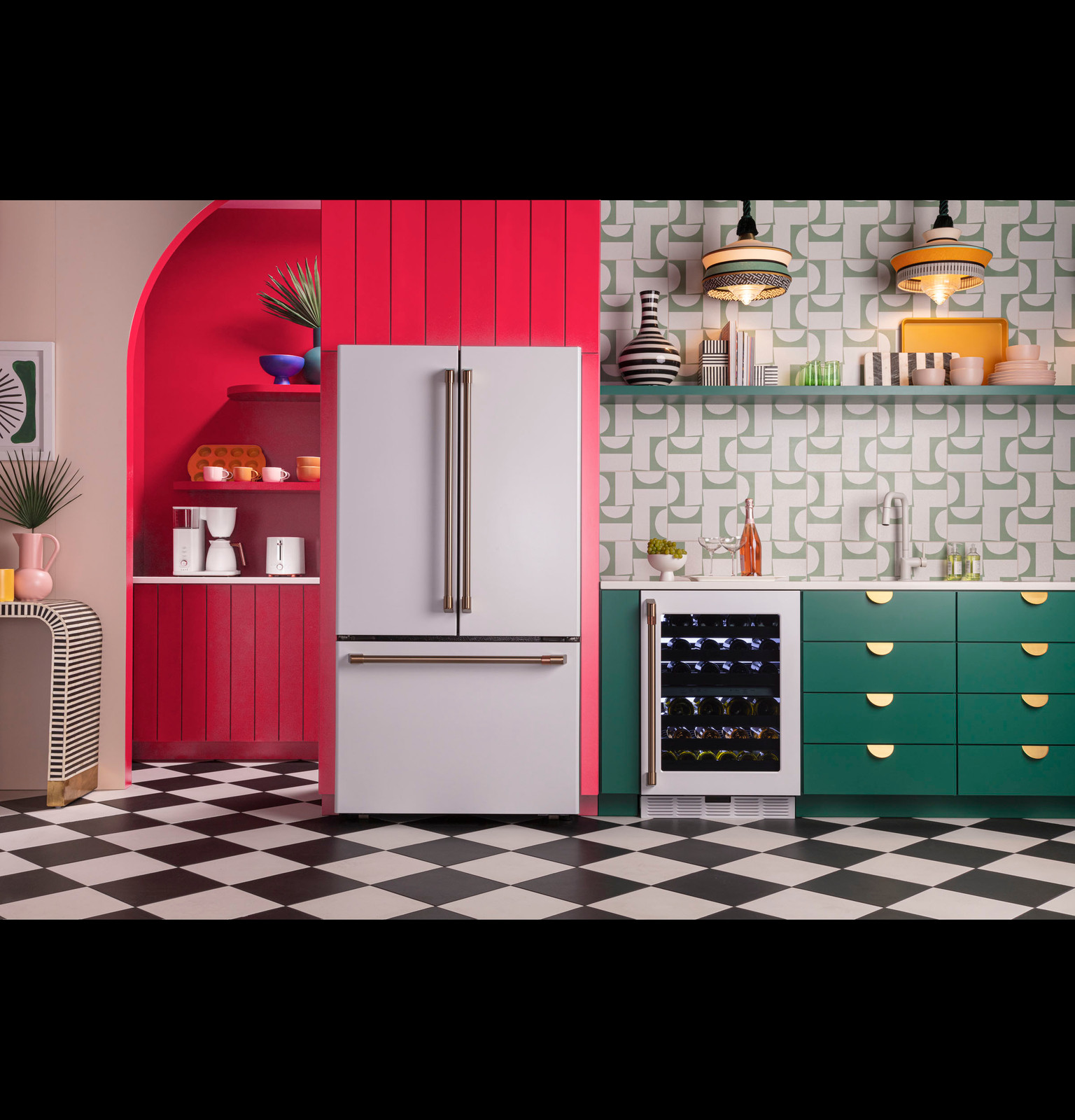 Cafe CWE23SP4MW2 23.1 cu. ft. Smart French Door Refrigerator in Matte White, Counter Depth and Fingerprint Resistant on Fridge.com