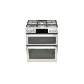 ge cafe 6 burner double oven gas range