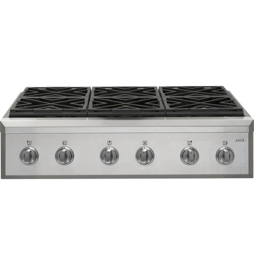 CGU486P2TS1 by Cafe - Café™ 48 Commercial-Style Gas Rangetop with 6 Burners  and Integrated Griddle (Natural Gas)