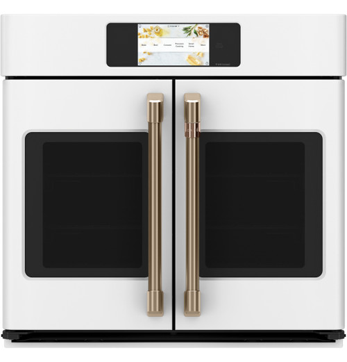 GE Cafe CTS90FP4MW2 30 Inch Smart Single French Door Electric Wall Oven  with Wi-Fi Connect