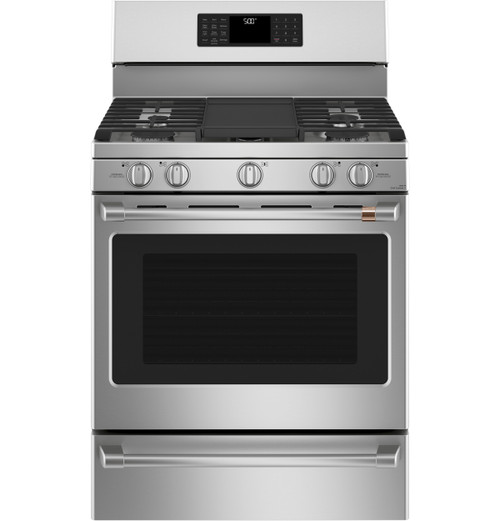 GE JGB700SEJSS 30 Inch Freestanding Gas Range with Edge-to-edge Cooktop, Gas  Convection, Extra-Large Griddle, Center Oval Burner, Steam Self-Clean, 5  Sealed Burners, 5.0 cu. ft. Oven, Power Boil Burner and Star-K® Certified