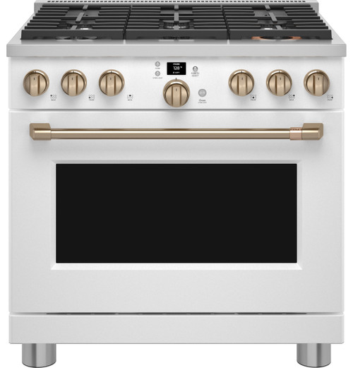 Café™ 36 Smart All-Gas Commercial-Style Range with 6 Burners (Natural Gas)  - CGY366P3TD1 - Cafe Appliances