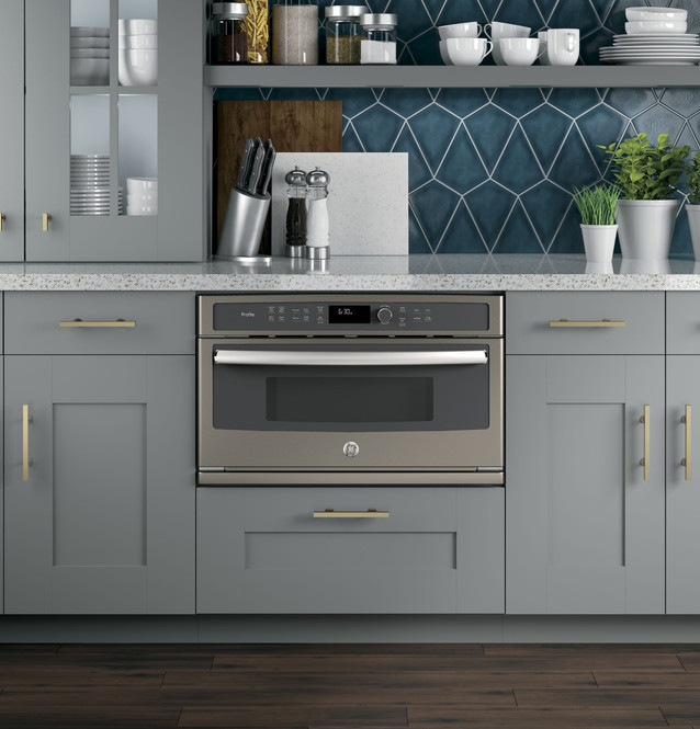GE Café™ Series BuiltIn Microwave/Convection Oven CWB7030SLSS Cafe
