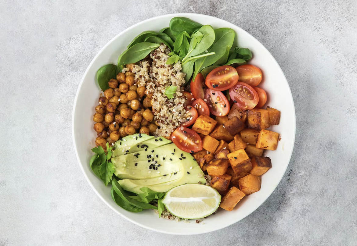 Grain Bowl with Roasted Sweet Potatoes - Cafe Appliances