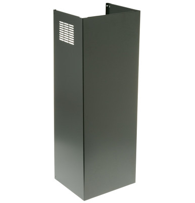 Cafe 10' Duct Cover in Matte Black Range Hood size 32.68 H x 11.69 W x 10.15 D | UXDC733MDS