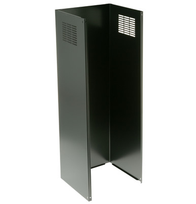 Cafe 10' Duct Cover in Matte Black Range Hood size 32.68 H x 11.69 W x 10.15 D | UXDC733MDS