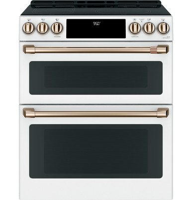 Café CCHS950P4MW2 Café 30" Matte White Slide-In Induction Double Oven Range CCHS950P4MW2