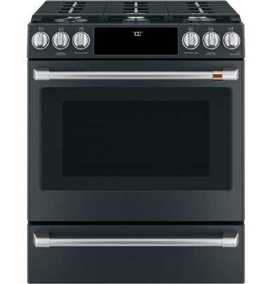 Café CCGS700P3MD1 Cuisinière à gaz GE Café – 30 pouces, 5,6 pi³, noir – CCGS700P3MD1