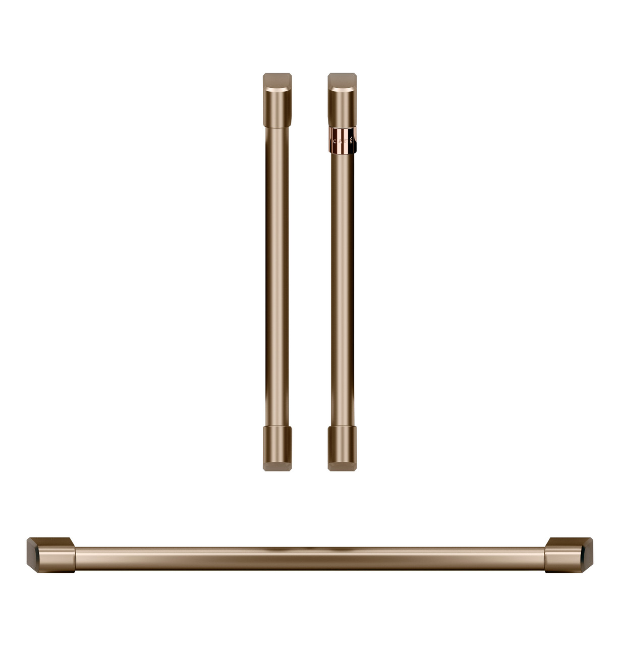Cafe CAFÉ™ 2 French-Door Handles; 1 - 30" Handle; - Brushed Bronze | CXWDFHKPMBZ