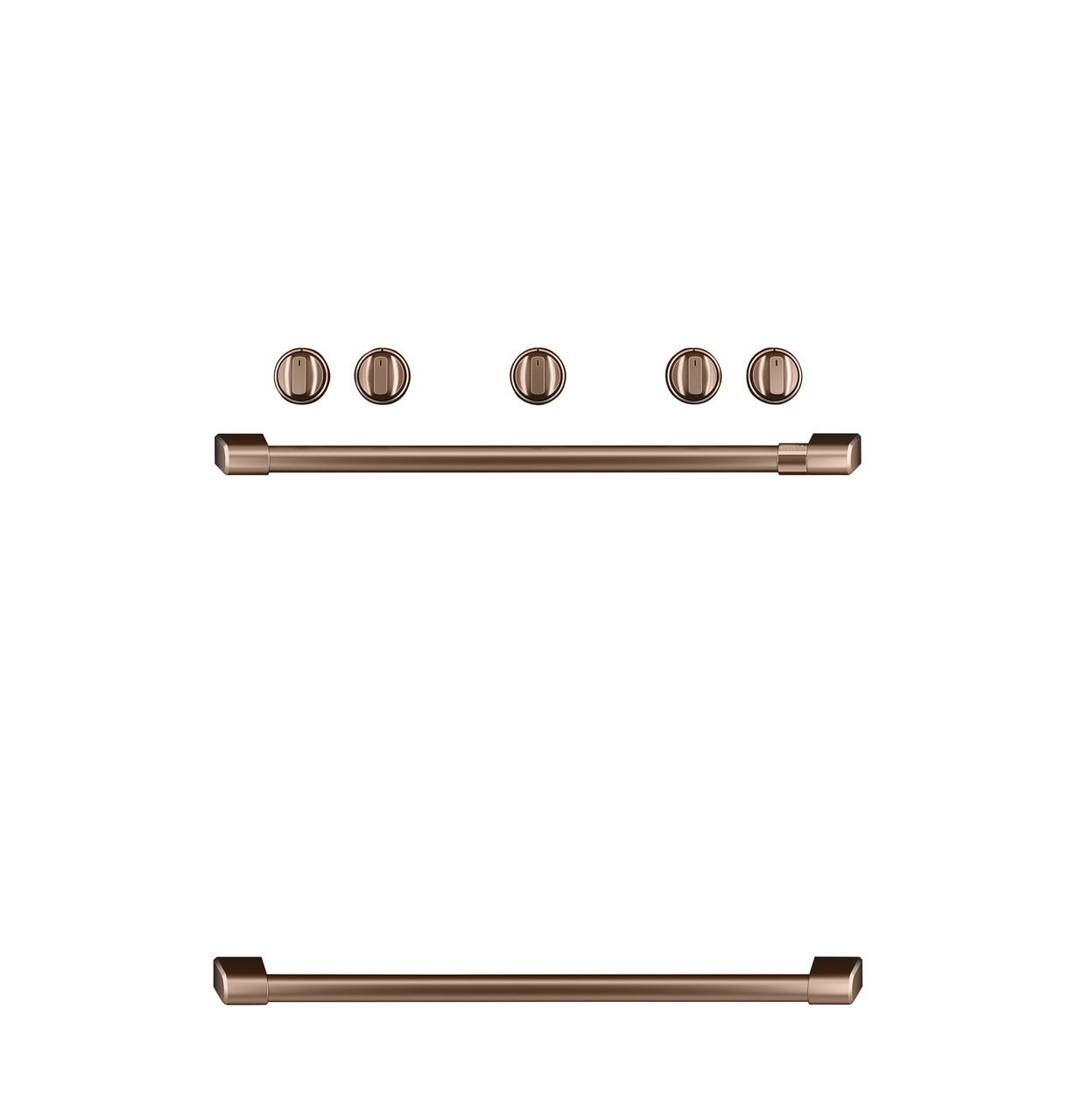 Cafe CAFÉ™ Freestanding Gas Knobs and Handles - Brushed Copper | CXFSGHKPMCU