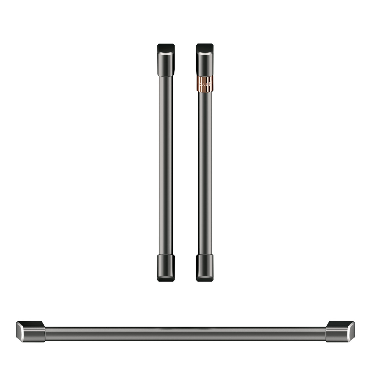 Cafe CAFÉ™ 2 French-Door Handles; 1 - 30" Handle; - Brushed Black | CXWDFHKPMBT