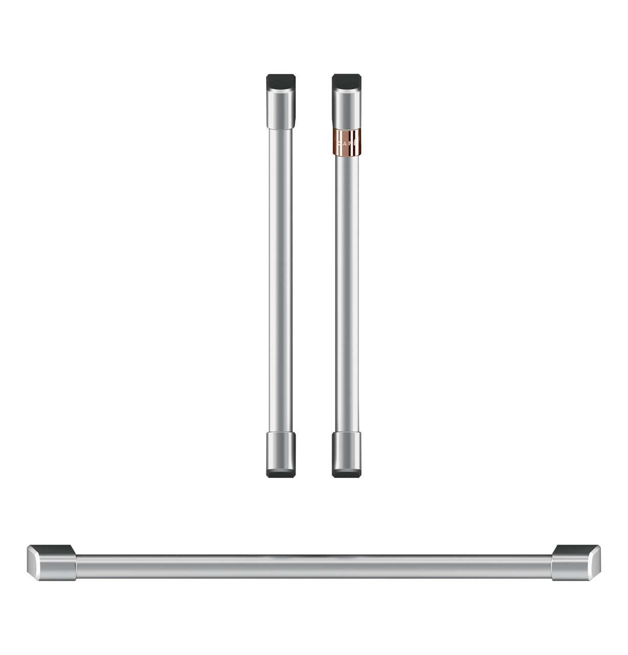 Cafe CAFÉ™ 2 French-Door Handles; 1 - 30" Handle; - Brushed Stainless | CXWDFHKPMSS
