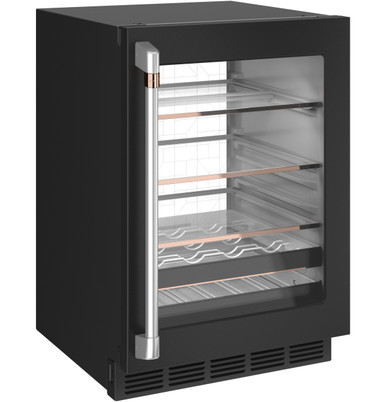 Cafe CAFÉ™ ENERGY STAR® 126-Can or 14-Bottle Beverage Center in Matte Black size 34.125 H x 23.75 W x 26 D | CCP06BP3PD1