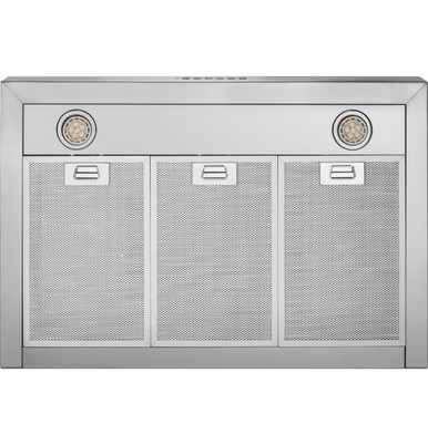 Cafe 30” Designer Wall Mount Range Hood w/ Dimmable LED Lighting in Stainless Steel size 28.5 H x 30 W x 20 D | UVW8301SLSS
