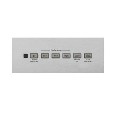Cafe 30” Designer Wall Mount Range Hood w/ Dimmable LED Lighting in Stainless Steel size 28.5 H x 30 W x 20 D | UVW8301SLSS