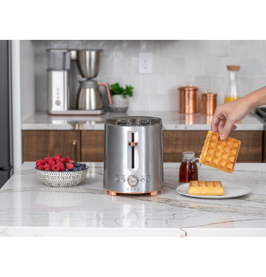Cafe CAFÉ™ Express Finish Toaster in Stainless Steel size 8 H x 7 W x 12.28 D | C9TMA2S2PS3