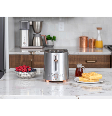 Cafe CAFÉ™ Express Finish Toaster in Stainless Steel size 8 H x 7 W x 12.28 D | C9TMA2S2PS3