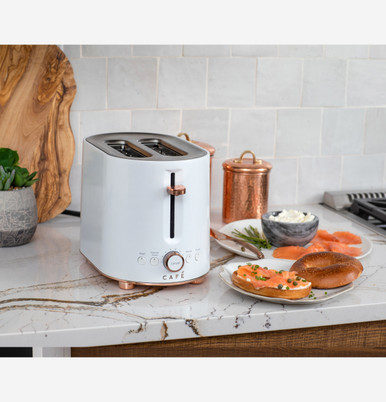 Cafe CAFÉ™ Express Finish Toaster in Matte White size 8 H x 7 W x 12.28 D | C9TMA2S4PW3