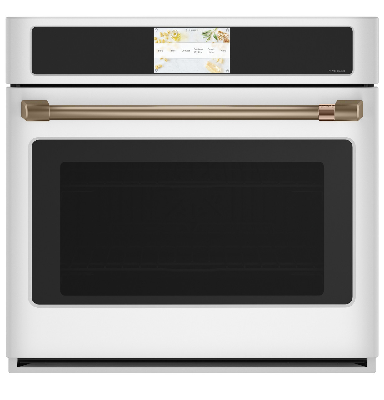 Cafe CAFÉ™ Professional Series 30" Smart Built-In Convection Single Wall Oven in Matte White size 28.625 H x 29.75 W x 26.75 D | CTS90DP4NW2