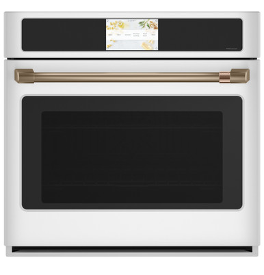 Cafe CAFÉ™ Professional Series 30" Smart Built-In Convection Single Wall Oven in Matte White size 28.625 H x 29.75 W x 26.75 D | CTS90DP4NW2