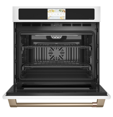 Cafe CAFÉ™ Professional Series 30" Smart Built-In Convection Single Wall Oven in Matte White size 28.625 H x 29.75 W x 26.75 D | CTS90DP4NW2