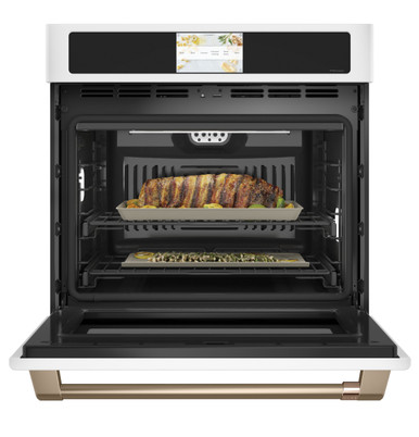 Cafe CAFÉ™ Professional Series 30" Smart Built-In Convection Single Wall Oven in Matte White size 28.625 H x 29.75 W x 26.75 D | CTS90DP4NW2